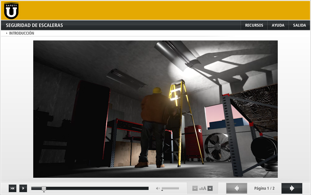 Ladder Safety Overview (Spanish) Online Training Course